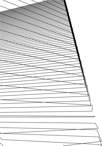 Formas Geométricas Mínimas Líneas Arquitectónicas — Archivo Imágenes Vectoriales