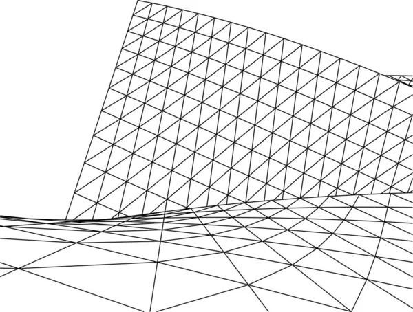 Formas Geométricas Mínimas Linhas Arquitetônicas — Vetor de Stock