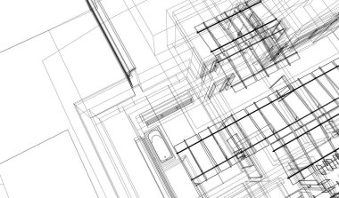 minimal geometrik şekiller, mimari çizgiler