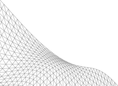 Mimari sanat konseptinde soyut çizgiler, minimum geometrik şekiller. 