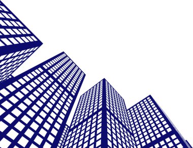 Mimari sanat konseptinde soyut çizgiler, minimum geometrik şekiller. 