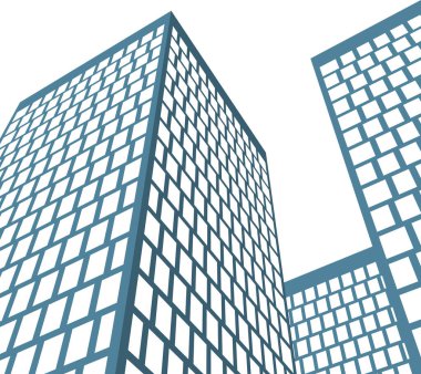 Mimari sanat konseptinde soyut çizgiler, minimum geometrik şekiller. 