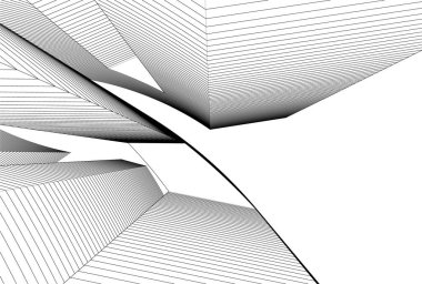 Arkaplanda mimari bina 3d illüstrasyon