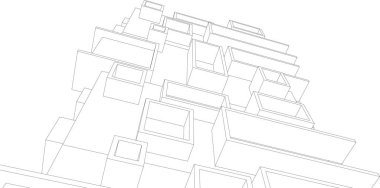 minimal geometrik şekiller, mimari çizgiler