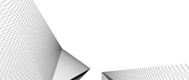 Mimari sanat konseptinde soyut çizgiler, minimum geometrik şekiller. 