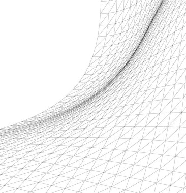 Mimari sanat konseptinde soyut çizgiler, minimum geometrik şekiller. 