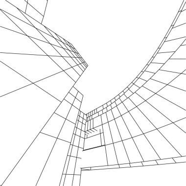 minimal geometrik şekiller, mimari çizgiler