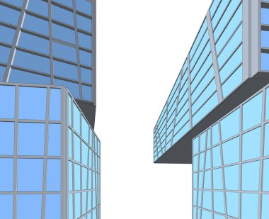 Mimari sanat konseptinde soyut çizgiler, minimum geometrik şekiller. 