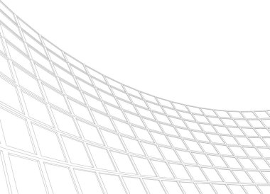 Mimari sanat konseptinde soyut çizgiler, minimum geometrik şekiller. 