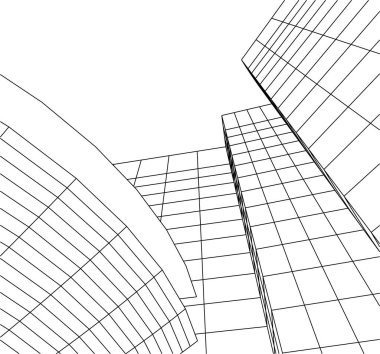 minimal geometrik şekiller, mimari çizgiler