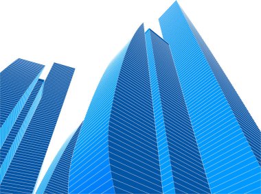 Mimari sanat konseptinde soyut çizgiler, minimum geometrik şekiller. 