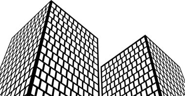 Mimari sanat konseptinde soyut çizgiler, minimum geometrik şekiller. 