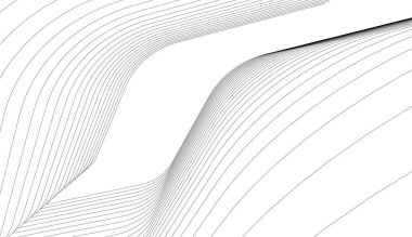Mimari sanat konseptinde soyut çizgiler, minimum geometrik şekiller. 