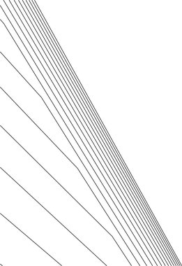 Mimari sanat konseptinde soyut çizgiler, minimum geometrik şekiller. 