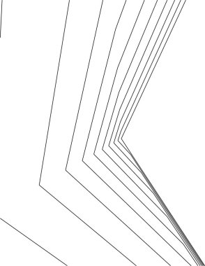 Mimari sanat konseptinde soyut çizgiler, minimum geometrik şekiller. 