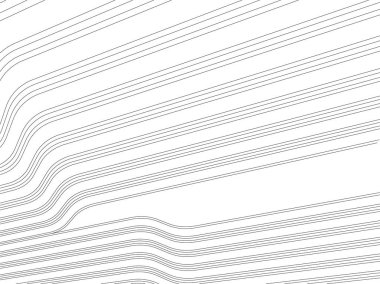 Mimari sanat konseptinde soyut çizgiler, minimum geometrik şekiller. 