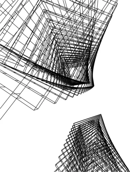 Arquitectura Edificio Ilustración Sobre Fondo — Archivo Imágenes Vectoriales