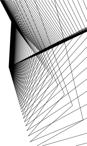 Formas Geométricas Mínimas Linhas Arquitetônicas —  Vetores de Stock