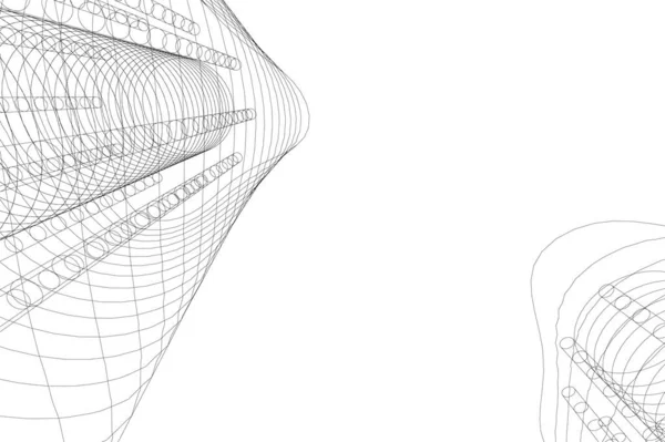 Abstrakte Skillelinjer Arkitektonisk Kunstbegrep Minste Geometriske Form – stockvektor