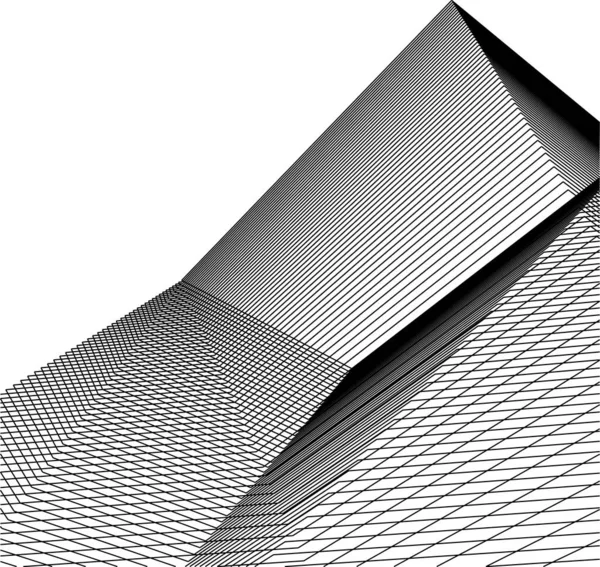 Formas Geométricas Mínimas Líneas Arquitectónicas — Vector de stock