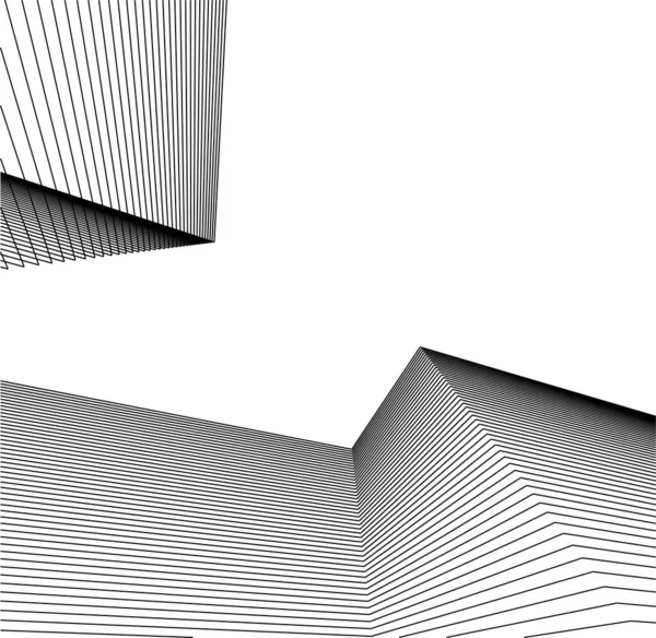 Formas Geométricas Mínimas Líneas Arquitectónicas — Vector de stock