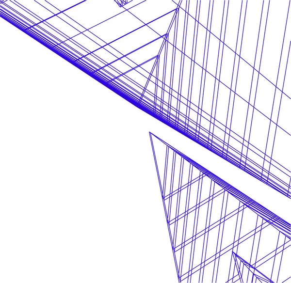 Minimale Geometrische Formen Architektonische Linien — Stockvektor