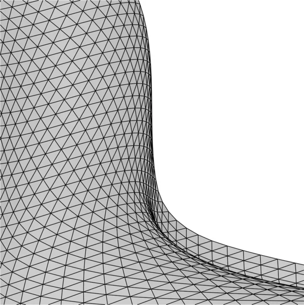 Líneas Abstractas Dibujo Concepto Arte Arquitectónico Formas Geométricas Mínimas — Archivo Imágenes Vectoriales