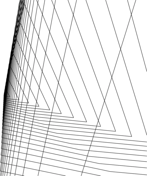 Абстрактные Чертежи Архитектурном Искусстве Минимальные Геометрические Формы — стоковый вектор
