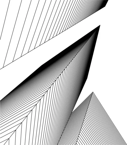 最小几何形状 建筑线 — 图库矢量图片