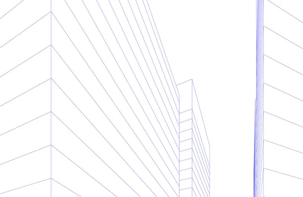 最小几何形状 建筑线 — 图库矢量图片