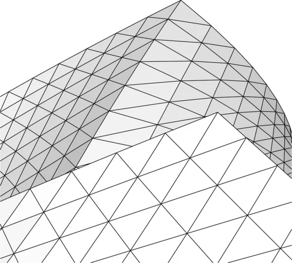 Linhas Abstratas Desenho Conceito Arte Arquitetônica Formas Geométricas Mínimas — Vetor de Stock