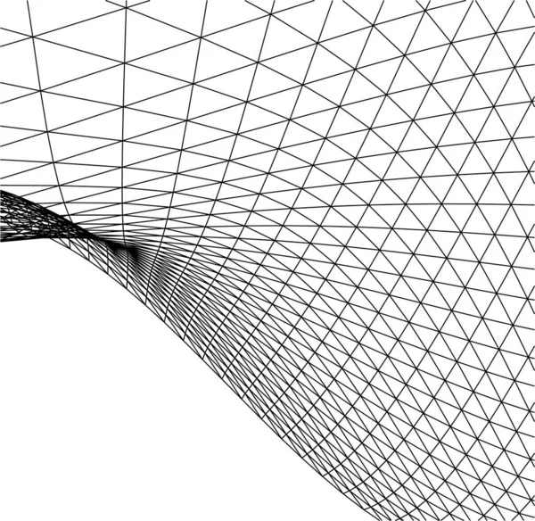 建築芸術の概念における抽象的な線や最小限の幾何学的形状 — ストックベクタ