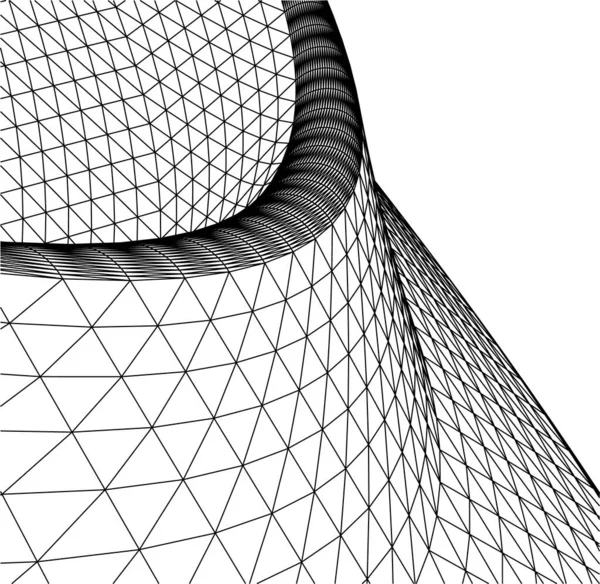 Linhas Abstratas Desenho Conceito Arte Arquitetônica Formas Geométricas Mínimas — Vetor de Stock