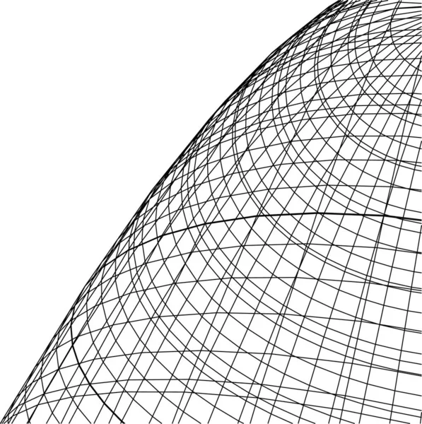 Linhas Abstratas Desenho Conceito Arte Arquitetônica Formas Geométricas Mínimas — Vetor de Stock