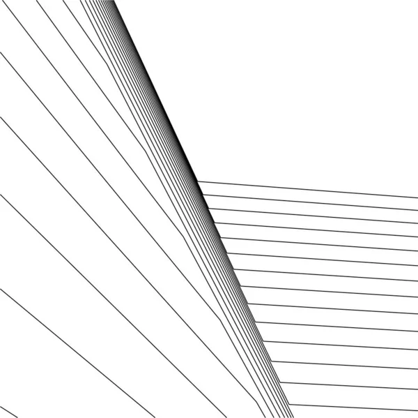 Abstracte Tekenlijnen Architectonisch Kunstconcept Minimale Geometrische Vormen — Stockvector