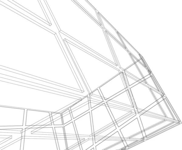 Formas Geométricas Mínimas Líneas Arquitectónicas — Archivo Imágenes Vectoriales