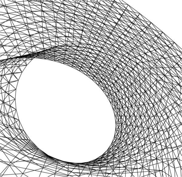 Abstracte Tekenlijnen Architectonisch Kunstconcept Minimale Geometrische Vormen — Stockvector