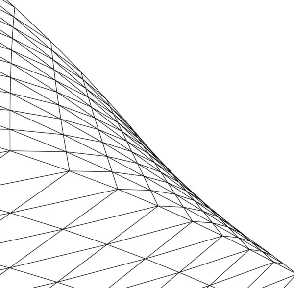 Minimale Geometrische Formen Architektonische Linien — Stockvektor