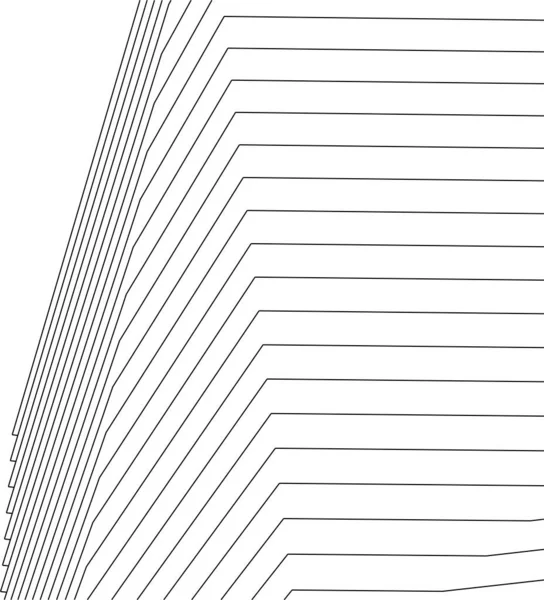 最小限の幾何学的形状建築線 — ストックベクタ