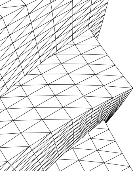 Formas Geométricas Mínimas Líneas Arquitectónicas — Vector de stock