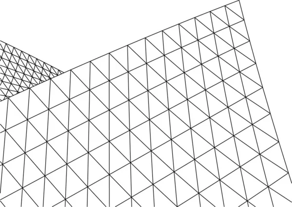 Abstrakcyjne Linie Rysunku Koncepcji Sztuki Architektonicznej Minimalne Kształty Geometryczne — Wektor stockowy