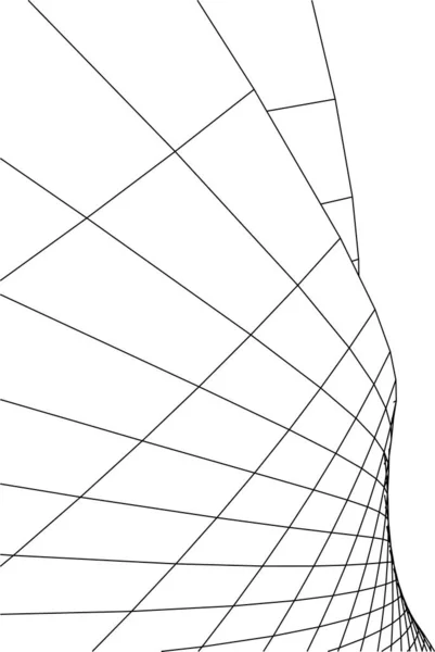 Formes Géométriques Minimales Lignes Architecturales — Image vectorielle