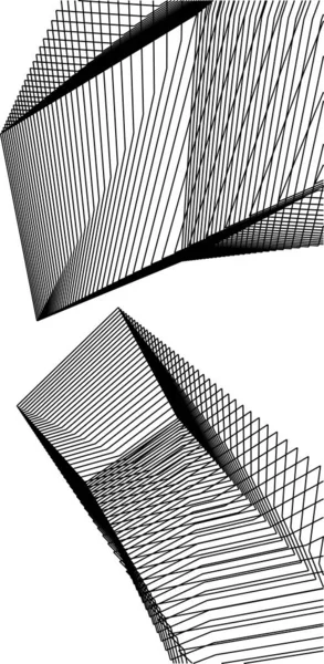 Minimalne Kształty Geometryczne Linie Architektoniczne — Wektor stockowy