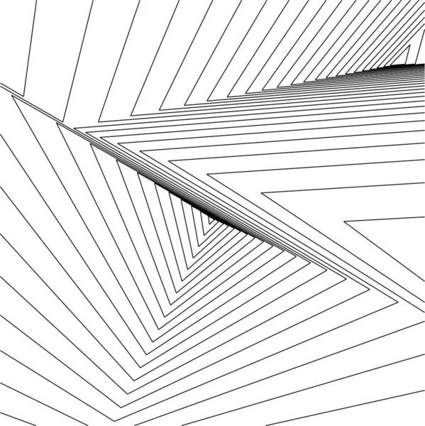 Mimari Sanat Konseptinde Soyut Çizgiler Minimum Geometrik Şekiller — Stok Vektör