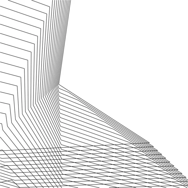 Formas Geométricas Mínimas Linhas Arquitetônicas — Vetor de Stock