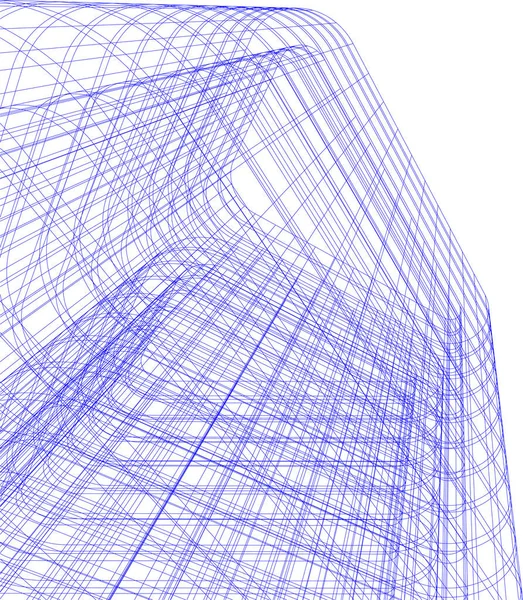 Minimale Geometrische Vormen Architectonische Lijnen — Stockvector