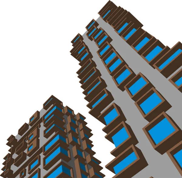 Linhas Abstratas Desenho Conceito Arte Arquitetônica Formas Geométricas Mínimas — Vetor de Stock