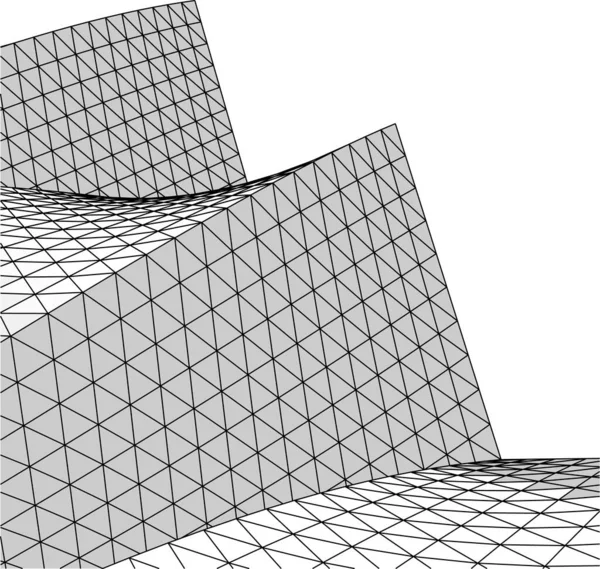 Linhas Abstratas Desenho Conceito Arte Arquitetônica Formas Geométricas Mínimas — Vetor de Stock