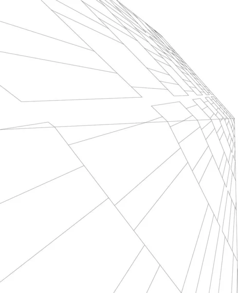 Formas Geométricas Mínimas Linhas Arquitetônicas — Vetor de Stock