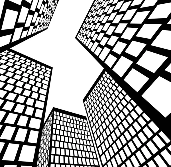 Lignes Dessin Abstraites Dans Concept Art Architectural Formes Géométriques Minimales — Image vectorielle